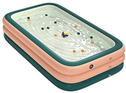 Fayelong Piscine Gonflable Familiale Piscine Gonflable pour Tout-Petits, Enfants Et Adultes Piscine Hors Sol avec Pompe à Air Électrique pour Jardin, Fête De l'eau dans Le Jardin (3m/3 Couches)