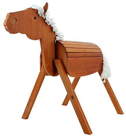 Sweety Toys 14019 Outdoor Gartenpferd Holzpferd das riesige Pferd zum Reiten OTTO Größe XL Giant