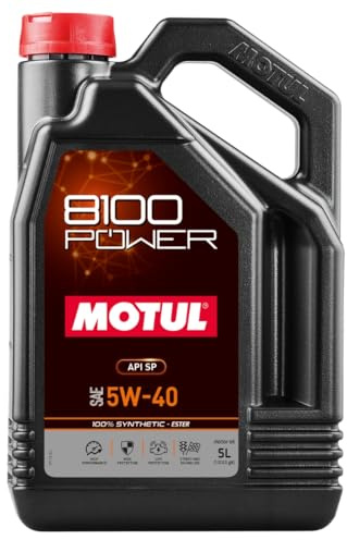 MOTUL Aceite Lubricante Motor Altas Prestaciones 8100 Power 5W40 5L 111809