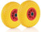 CILVANI Set da 2 ruote pneumatiche PIENE 3.00-4, con cuscinetti boccola 2PR, dimensioni 260 x 85 mm, ricambio per carretto e carriola