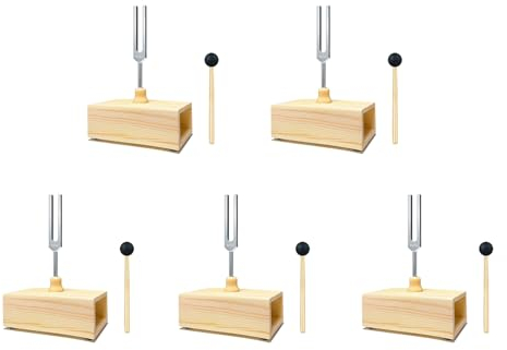 Ronlok 5X 432-Hz-Stimmgabel mit Resonanzkasten, für Klangheilung, Stimmgabel-Resonanzunterricht, HöRtests,