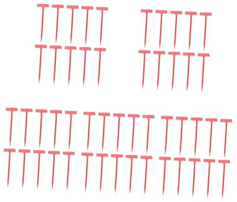 INOOMP 5 Sets Pflanzennamensschilder Wiederverwendbare Gartenschilder Pfähle Zur Einfachen Identifizierung 10 Stück * 5