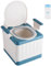 BAOSHISHAN Camping Toilet,Portable Toilets for Adults,Large Portabl Toilet Camping,Foldable Toilet with 20pcs Toilet Bucket Bags, for Hiking, Fishing, Outdoor, Long Trips,Home