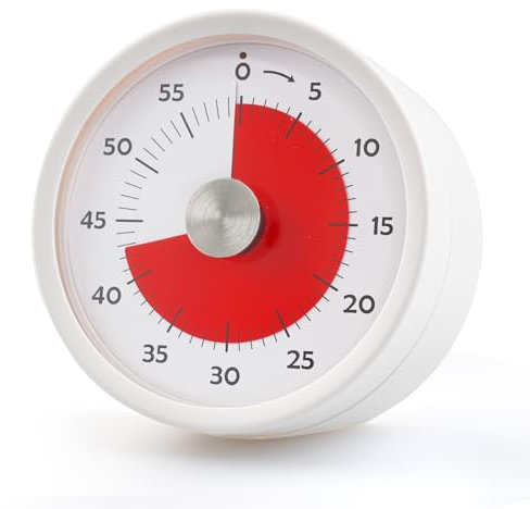 Garrulo Visueller Timer, 60-Minuten Countdown Timer mit magnetischem Design, Leiser Betrieb für Kinder und Erwachsene