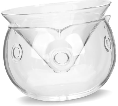 Cabilock Cuenco Decorativo De Vidrio Transparente Pequeño, Tazón con Plato para Hielo Seco, Ensaladera Casera para Aperitivos y Postres, Surtido para Cocina y Cócteles, Juego Versátil