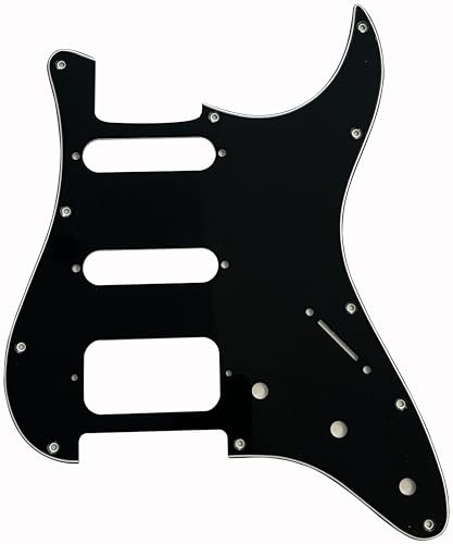 Für FUJIGEN Neo Classic HSS Style Gitarre Pickguard Teile (3-lagig, schwarz)