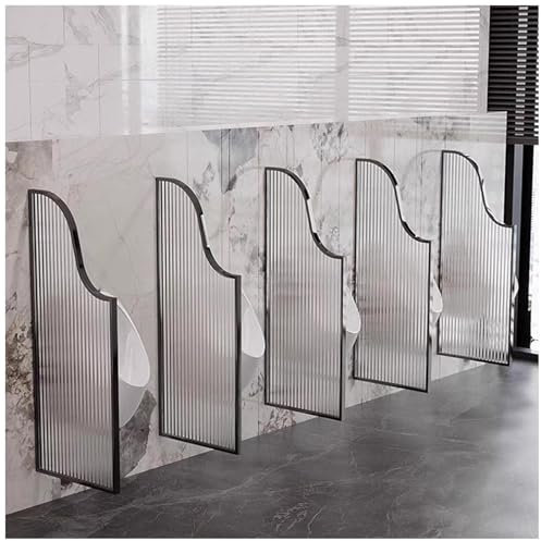 FLEPYHB Urinal-Trennwand Für Die Toilette, Wandmontierte Urinal-Sichtschutzwand Für Männer, Schutztrennwand Aus Gehärtetem Glas Für Die Öffentliche Toilette Für Das Einkaufszentrum Hotel School