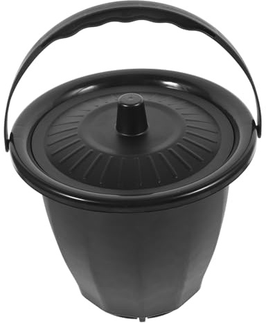 WRITWAA Orinal Portátil Unisex Para Adultos Orinal De Plástico Resistente Con Tapa Compacto y Ligero Para Viaje y Uso Casa Adecuado Para Hombres y Mujeres Con Base Anti-vuelco y Fácil De l