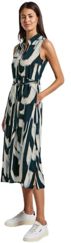 Street One Damen Blusenkleid mit Ikat Print