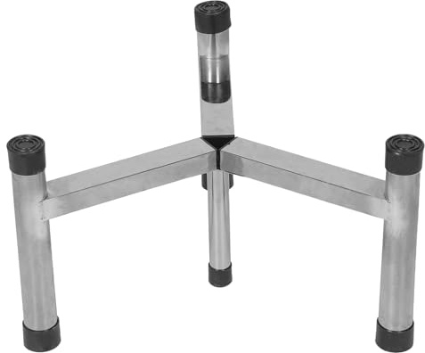 TOYANDONA Soporte para Fogata Exterior de Acero Inoxidable Base Antideslizante de 25 CM Soporte Portátil para Estufa de Camping y Jardín Plataforma Estable para Fogata Pequeña y Ollas