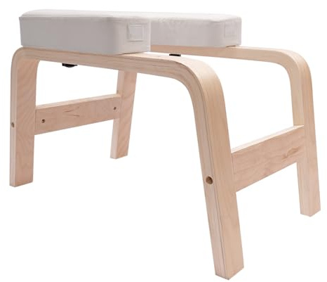 Reposacabezas con capacidad de carga de 200 kg, taburete rectangular para yoga, con marco de madera maciza y cómodo cojín de asiento, 64 × 36 × 40 cm, silla de meditación, alivia la fatiga, equilibrio