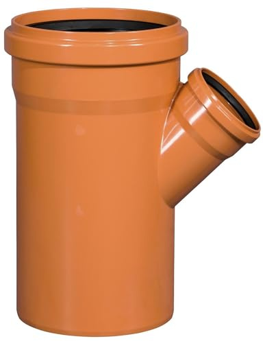 Gebr. Ostend. Kunststoffe GmbH KG-Abzweig 45° DN 200/110 PVC-U Kanalsystem orangebraun RAL 8023