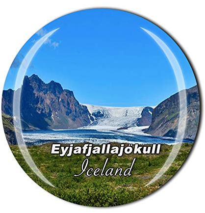 Eyjafjallajökull Vik Island Kühlschrank Magnet Reise Souvenir Geschenk Heim Küche Dekoration Magnet Sticker Kristall Kühlschrank Magnet Kollektion