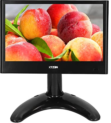Petit Moniteur Portable de 7 Pouces, Mini Ecran Portatif pour Raspberry PI, IPS 1024x600 Pixels, Compatible avec USB/VGA/AV+L/R Entrée, avec Télécommande et Haut-Parleur Intégré