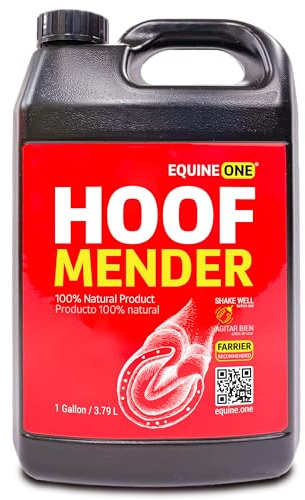 Mineral Medix Equine One Natural Hoof Mender - 100% All-Natural Hoof Care Product - Abscesses || Thrush || White Line || Quarter Crack (Gallon)