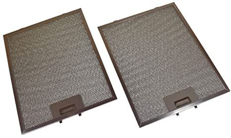 Yourspares Universal Cooker Hood Metal Grease Filter (Silver, 320 x 260mm) x 2 Pack
