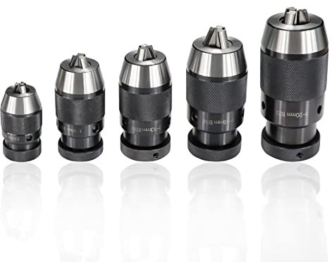 JAINGU 1pc Keyless Bohrfutter B10 (0,5–6 mm) B12 (1–10 mm) B16 (1–13 mm) B18 (1–16 mm) B22 (5–20 mm) Bohrfutter selbstspannende automatische Verriegelung,B22-(5-20mm)