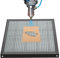 Ikodm Table Laser en Nid d'Abeille, 400 x 400 x 22 mm, Protection de Table avec Plaque en Aluminium, pour Découpe Laser et Gravure
