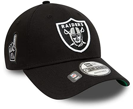 New Era Las Vegas Raiders Basecap NFL Kappe cap verstellbar American Football Schwarz Sidepatch - One-Size