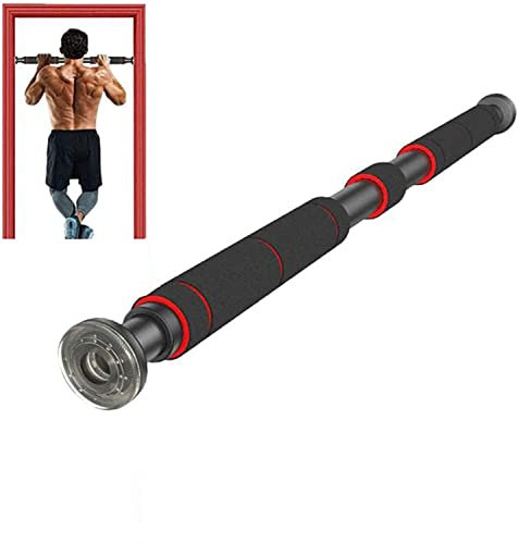 Samnuerly Türrahmen-Klimmzugstangen, an der Wand montierte Teleskop-Reckstange, mit Wattepad-Griff, geeignet für Heimfitness-Übungsgeräte, Belastung 180 kg (60–100 cm)