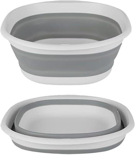 Foldable Bowl, Multi-function Foldable Washing Up Bowl Camping Folding Bowl Camping Wash Basin for Fruits Kitchen Vegetables Camping Outdoor Travel (Size )