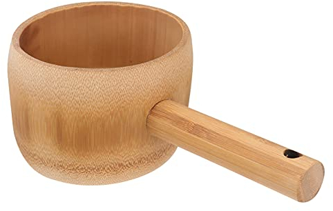Mestolo in legno for contenitori Mestolo for acqua in legno Mestolo for acqua Mestolo da bagno for acqua Sauna Giardino Cerimonia del tè Paletta for bucato in stile giapponese
