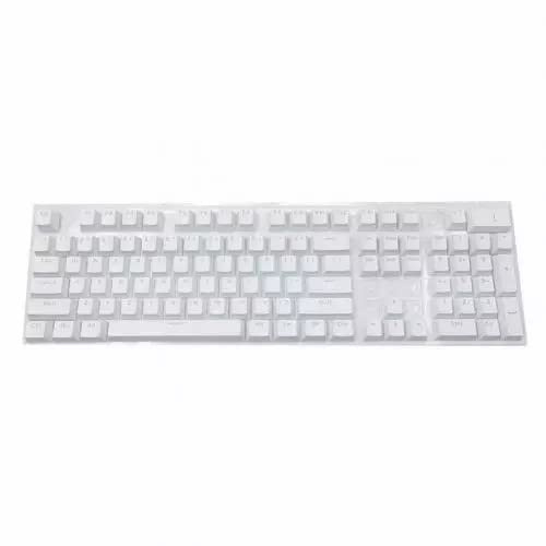 Tappi per tasti, Tappi in ABS Set di tappi da 104 pezzi, per tastiera da gioco meccanica, per Cherry/per Kailh/per Gateron (bianco)