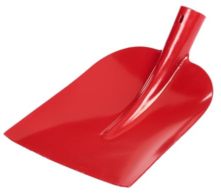 Gartenschaufel Emsländer Holländer Frankfurter Holsteiner BAU Schaufel Sandschaufel Rund Flach Spitz Schaufel Schüppe Schippe (Holsteiner Schaufel rot ohne Stiel)