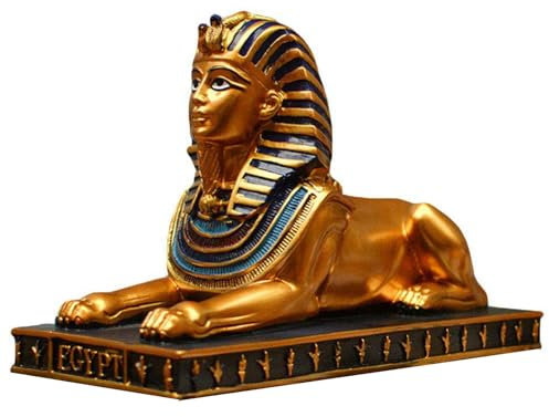 NUNETH Ägyptische Ornamente, Sphinx-Statue, Sammlerfiguren Aus Kunstharz, Kleine Skulpturen Für Die Desktop-Dekoration Zu Hause, Geschenke Für Kinder