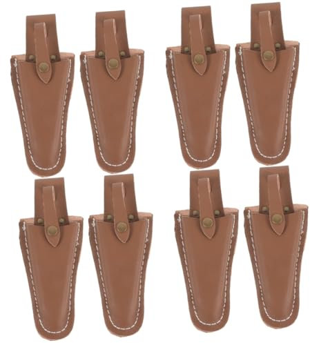 BESPORTBLE 8piezas Funda De Cuero Para Tijeras De Jardinería Soporte Práctico Para Podadoras y Herramientas De Mano Para Almacenamiento Seguro y Fácil Acceso