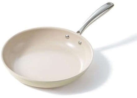 Redchef - Padella per piano cottura a induzione, 20 cm, rivestimento antiaderente in ceramica, con manico in acciaio inossidabile, priva di PTFE e PFOA