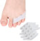 DYKOOK Pinky Toe Separator Pinky Toe Cushion 6PCS Little Toe Straightener Gel Sup Soft Tailors Bunion Corrector for Bunionette Pain Relief,Overlapping Toe,Calluses,Blisters,Corns Protect(White)