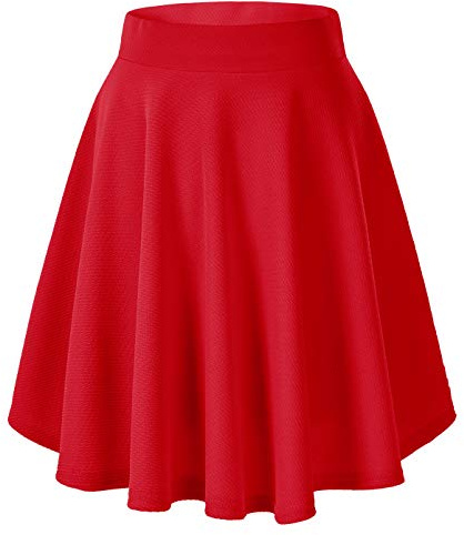 Mujeres Elegante Cintura Elástica A-Línea Midi Falda Base Uniforme Plisada Patinaje Falda
