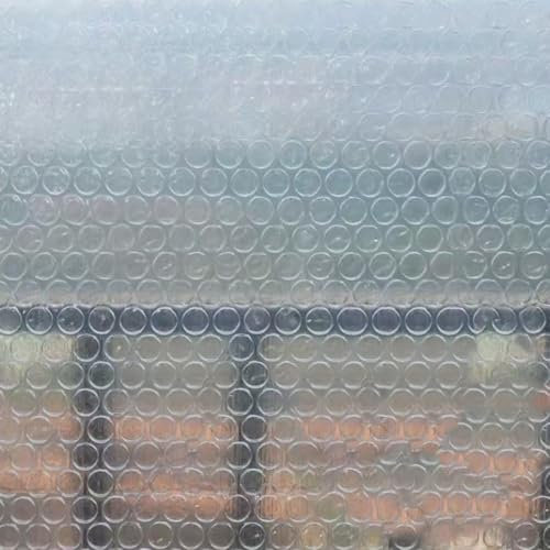 Thermoschutz-Fensterfolie, robuste PVC-Luftpolsterfolie für effiziente Isolierung (80 x 100 cm)