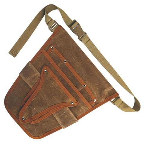 Garten-Werkzeuggürtel für Damen, Werkzeugschürze, Gürtel, Damen, Lehrer, gewachstes Segeltuch, Taillenschürze mit Taschen, Gartenschürzen