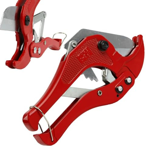 Rohrschere für Hydraulikrohre aus PEX, PVC, PP-R, PE, PB und PE-RT | Schnittdurchmesser max. 42 mm | Länge 180 mm
