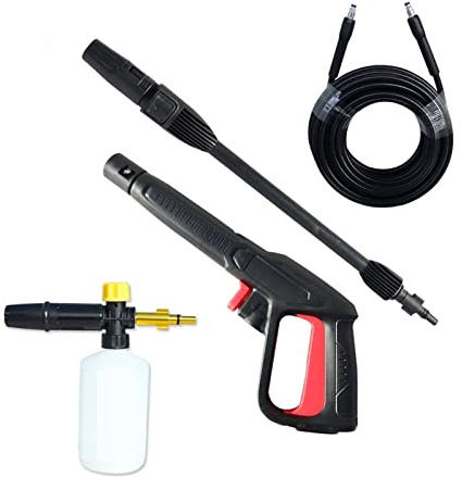 MINING Hochdruckreinigerpistole, Hochdruck-Schaumpistole Schlauch-Kit Hochdruckreiniger Sprühpistole Schaumkanone Schneeschaumlanze Schäumer Schlauchdüse for(Type D)