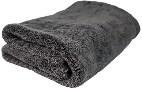 Arvendis® Ultra Dryer | Enorm saugstarkes Auto Trockentuch 1300 GSM 30x40cm To Go Grau Pink Fusselfrei abgerundete Fasern kratzerfrei Premium Mikrofasertuch für Motorrad Fahrrad Haushalt Dusche (Grau)