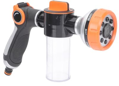 Luxshiny Spruzzatore Schiumogeno Pressione per Lavaggio Auto Strumento Versatile per Irrigazione e Pulizia Design Portatile e Leggero con Impugnatura Antiscivolo Idrico e Facilità per e