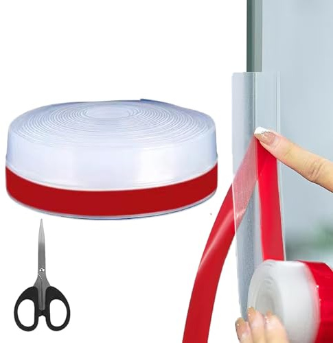 Joint D'étanchéité Autocollant Pour Portes Et Fenêtres, Joint De Porte, Joint Anti-courant D'air En Silicone, Pour Bas De Porte De Douche/coulissante (25mm)