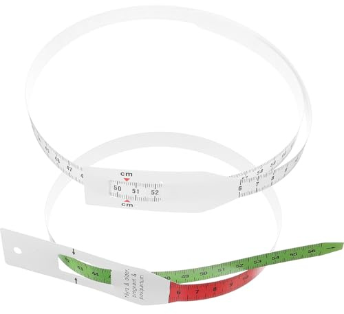 TOVINANNA and Measuring Tape Set for Head and Arm Circumference, 2pcs PP Tape Measure Rulers (White 70cm Colored 56cm) for Body Measurement and Tailoring