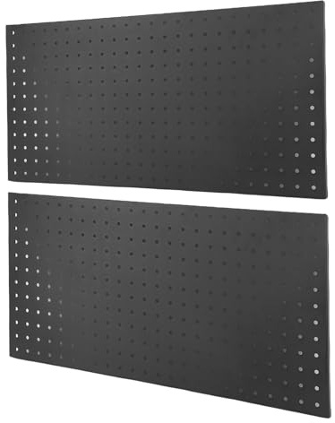 Depisuta Panneaux de tableau en métal de 2pcs, Organisateur d'outil de tableau mural monté sur 24 x 12 pouces, Peg Heavy Duty pour Maison Garage Banque de travail Sous-sol