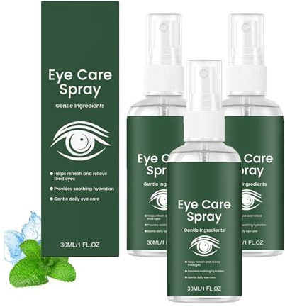 Lutein & Vitamin E Ögonspray Återfuktande behandling för trötta ögon Ringblomsextrakt Icke-irriterande formula 30ml (3pcs)