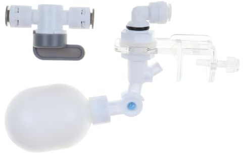 Automatic water filling controller system for aquariums with adjustable float valve