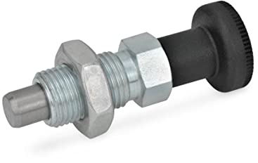 Ganter Normelemente GN 717-8-M12-BK-ST Rastbolzen, silber, 2 Stück