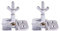 INCREWAY Schmetterling Siebdruck Scharnier Clip, 2PCS Schmetterling Scharnier Klemme Metall Schmetterling Rahmen Scharnier Clip DIY Hobby Druck Werkzeug Montage Bildschirm Rahmen