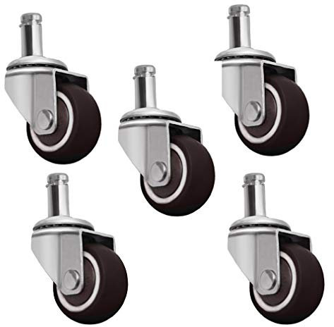 Rotelle Girevoli con Freni,Ruote per Carrello,38mm/50mm Rotelle per Mobili,per Mobili,Elettrodomestici e Piccole Apparecchiature,Ruote Pavimenti(Circlip38mm/1.5inch)