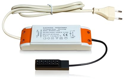 105W Elektronischer Halogen Transformator - Leistungsbereich: 10 bis 105W inkl. AMP Verteiler und 230V Zuleitung