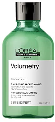 L'Oreal Professionnel Volumetry Volumizing Shampoo | Entfernt Ablagerungen & reinigt Kopfhaut | Bietet Lift | Mit Salicylsäure | Für feines & dünnes Haartyp | 300 ml