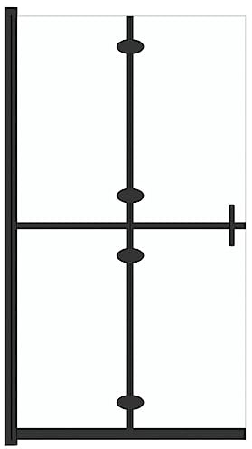 vidaXL Parete per Doccia Walk-in Pieghevole in Vetro ESG 120x190 cm